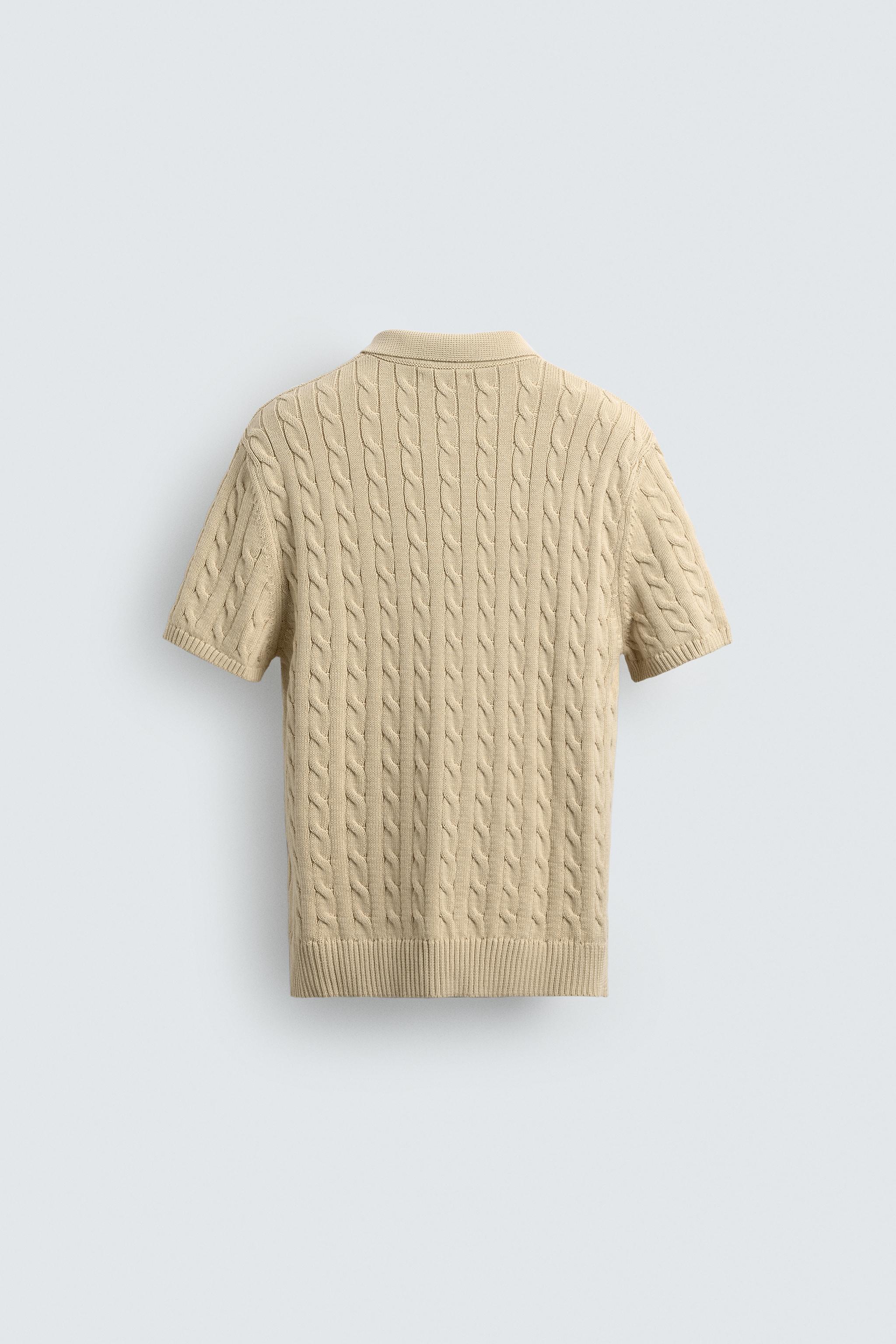 POLO EN MAILLE STRUCTURÉE TRESSES